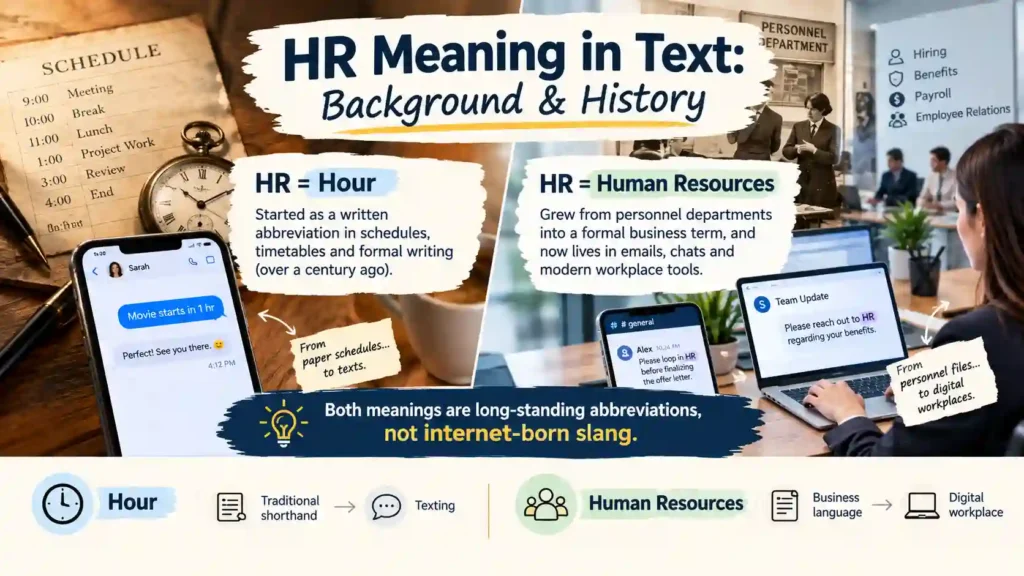 Background & History of HR Meaning in Text