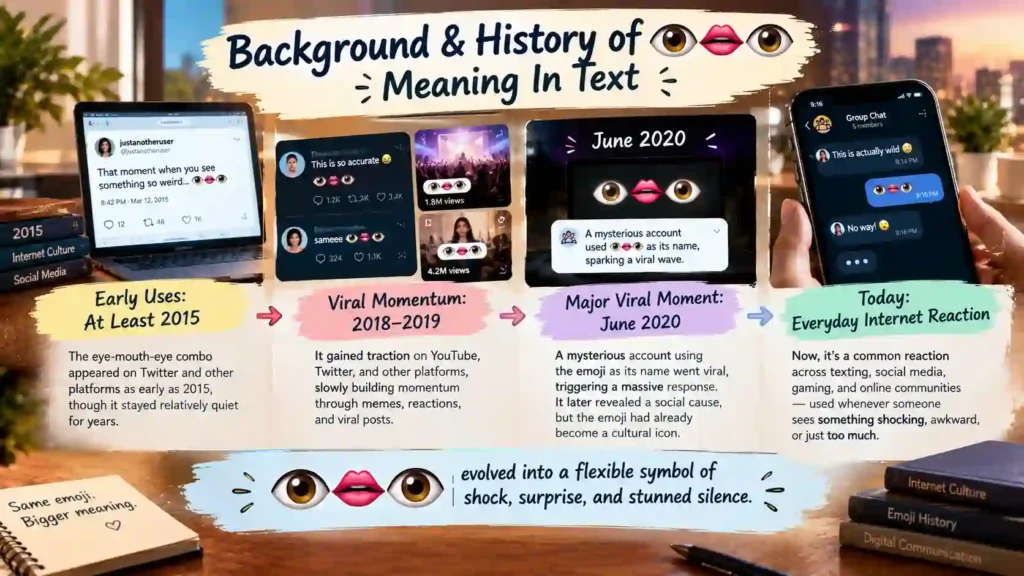 Background & History of 👁👄👁 Meaning In Text