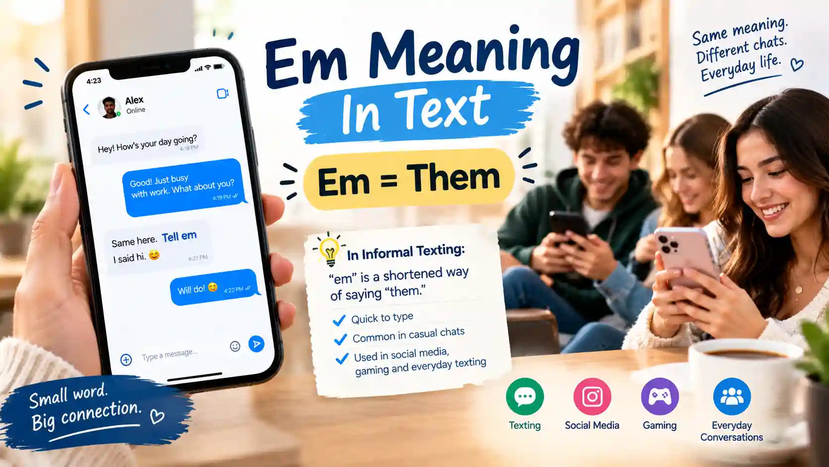 EM Meaning in Text