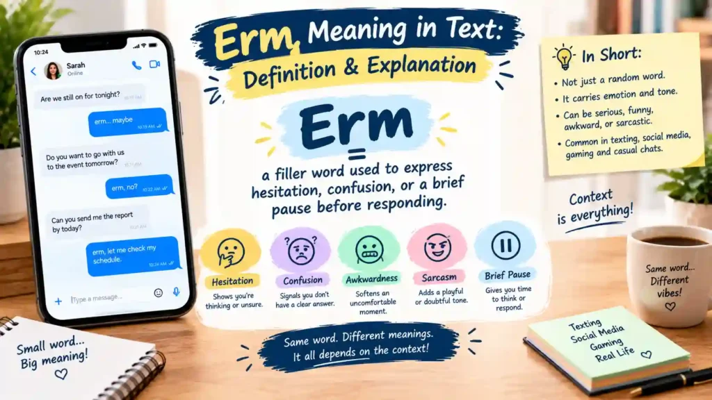 Erm Meaning in Text: Definition & Explanation