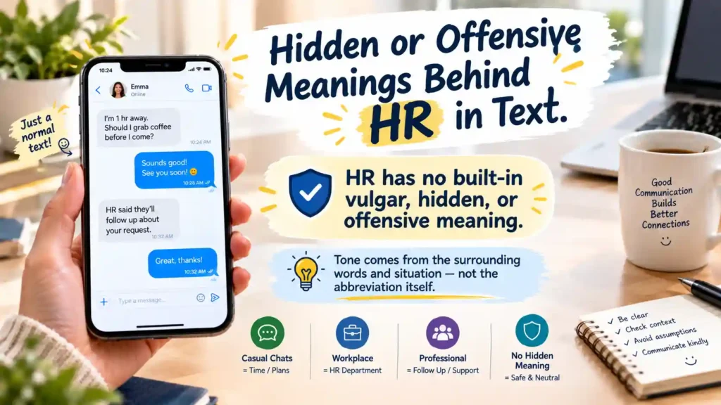 Hidden or Offensive Meanings Behind HR in Text