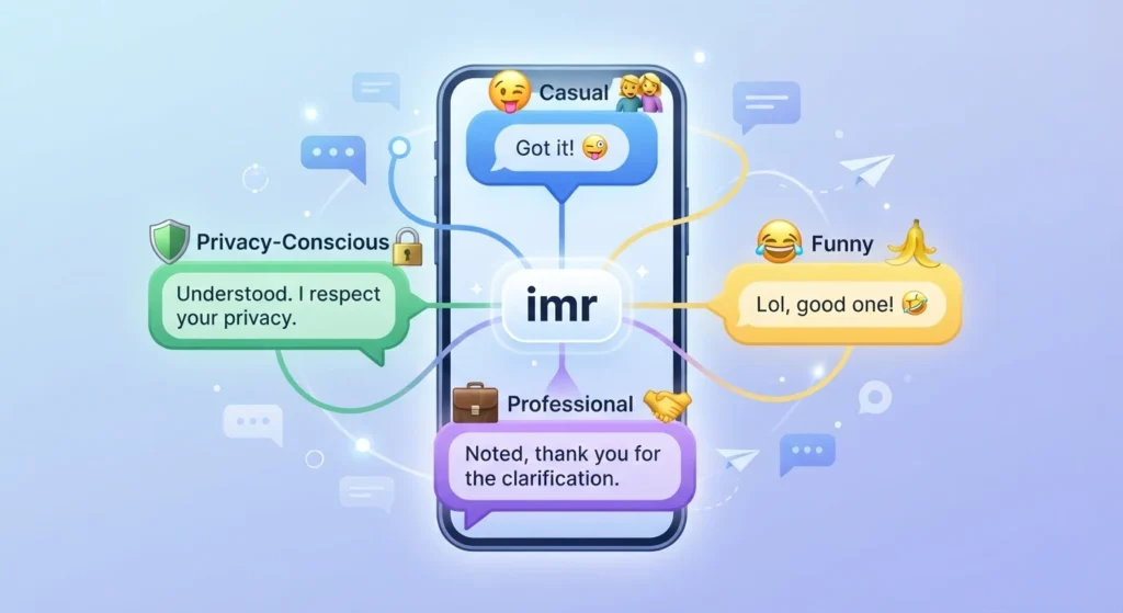 How to Respond When Someone Says IMR in Text