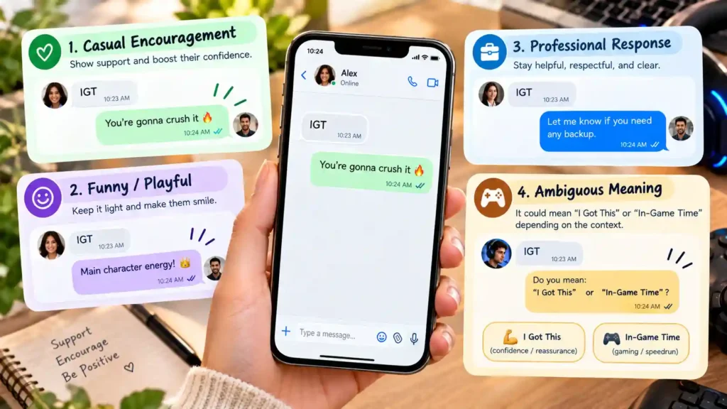 How to Respond When Someone Uses IGT Meaning In Text
