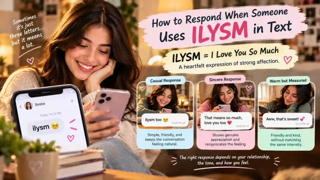 How to Respond When Someone Uses ILYSM in Text