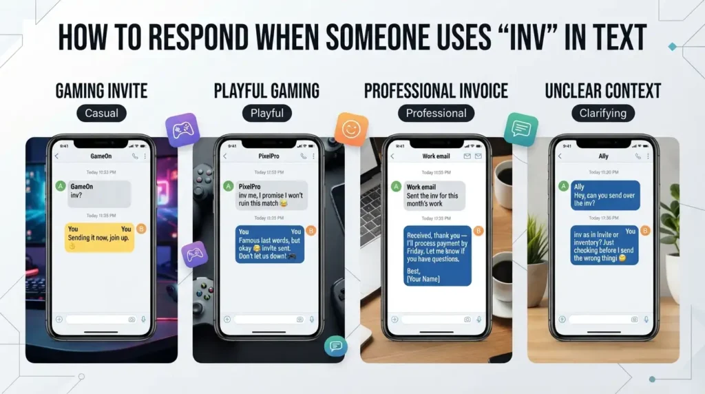 How to Respond When Someone Uses INV Meaning In Text