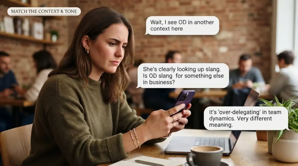 How to Respond When Someone Uses OD Meaning In Text