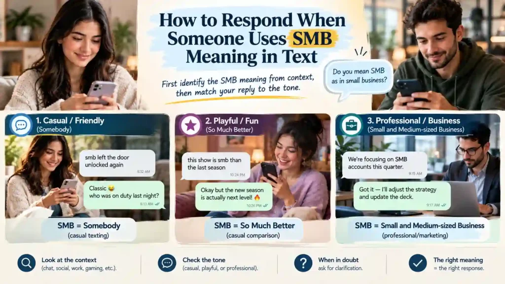 How to Respond When Someone Uses SMB Meaning in Text