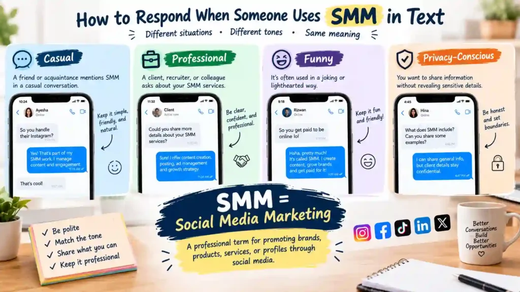 How to Respond When Someone Uses SMM in Text