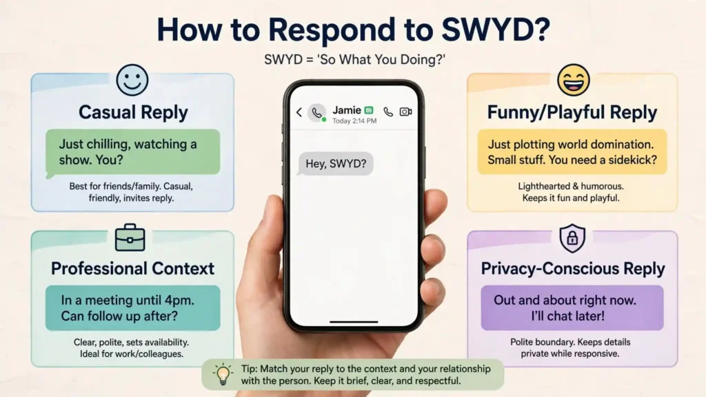 How to Respond When Someone Uses SWYD Meaning In Text