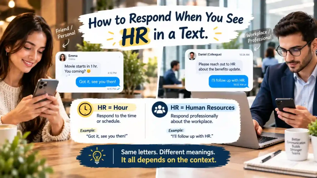 How to Respond When You See HR in a Text