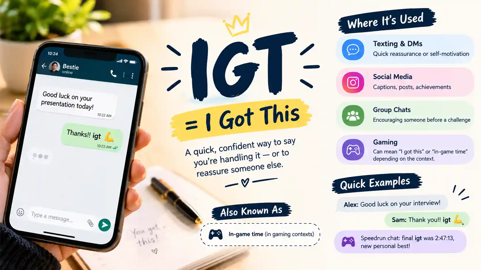 IGT Meaning in Text