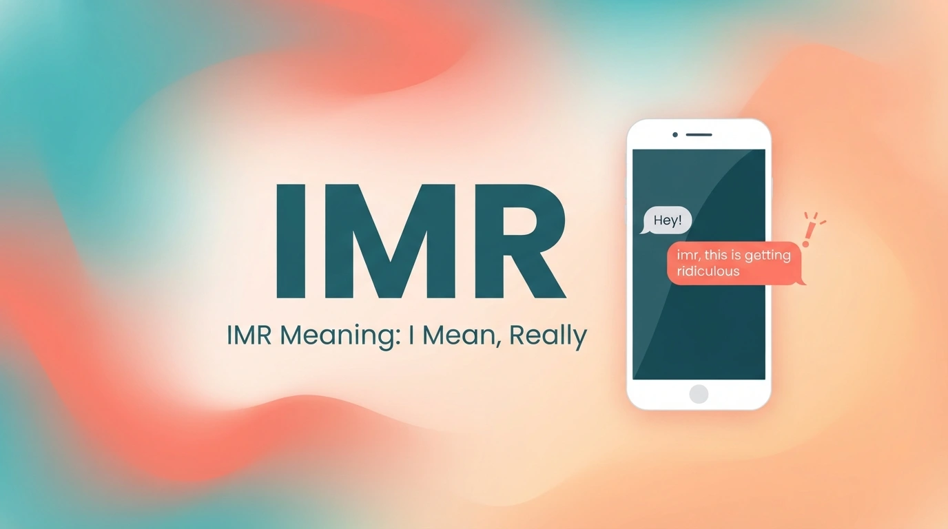 IMR Meaning in Text