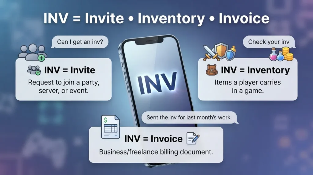 INV Meaning In Text: Definition & Meaning