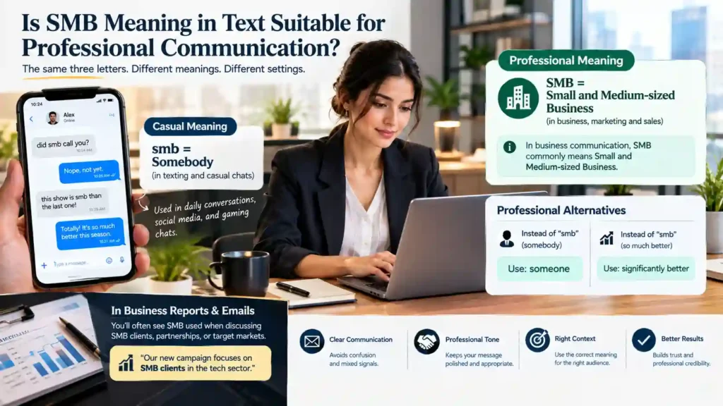 Is SMB Meaning in Text Suitable for Professional Communication?
