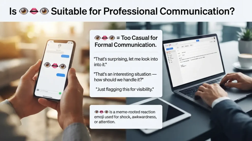 Is 👁👄👁 Suitable for Professional Communication?