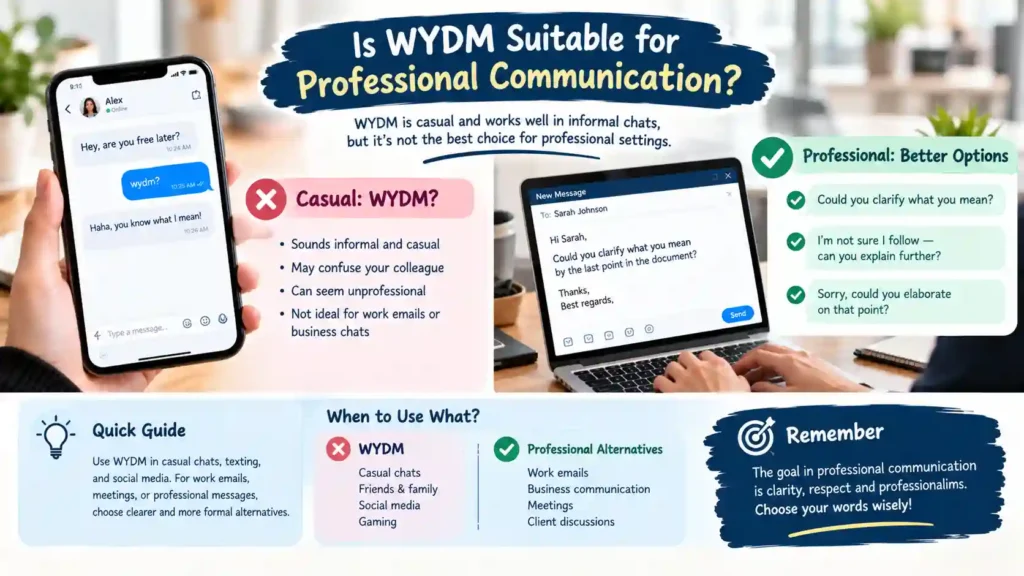 Is WYDM Suitable for Professional Communication?