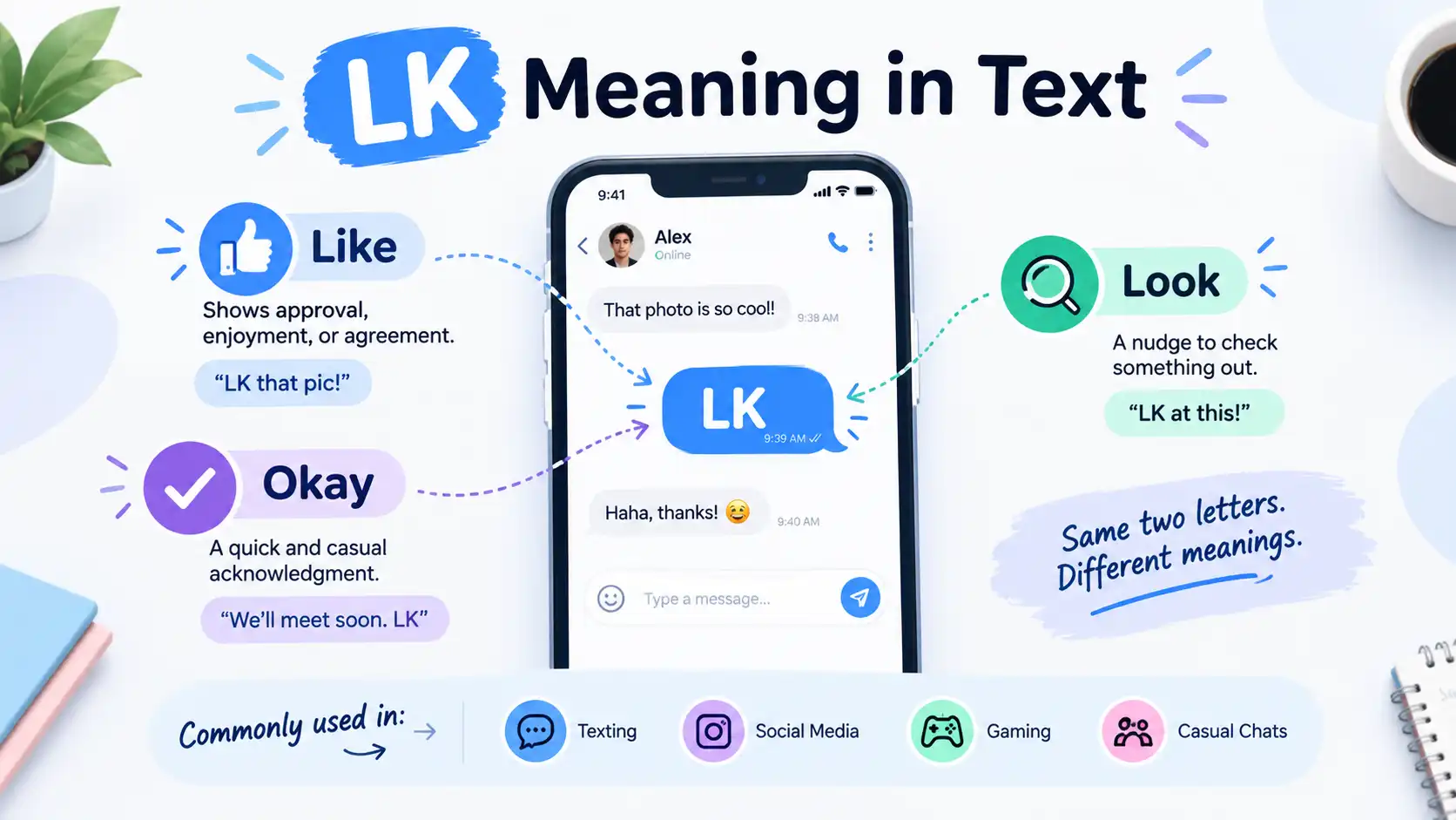 LK Meaning in Text