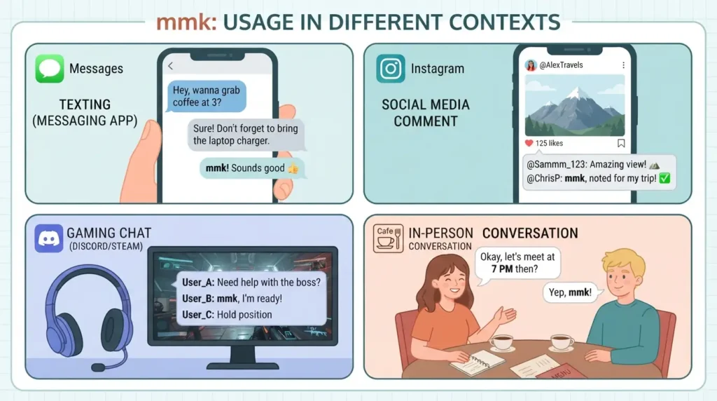 MMK Meaning in Text: Usage in Various Contexts