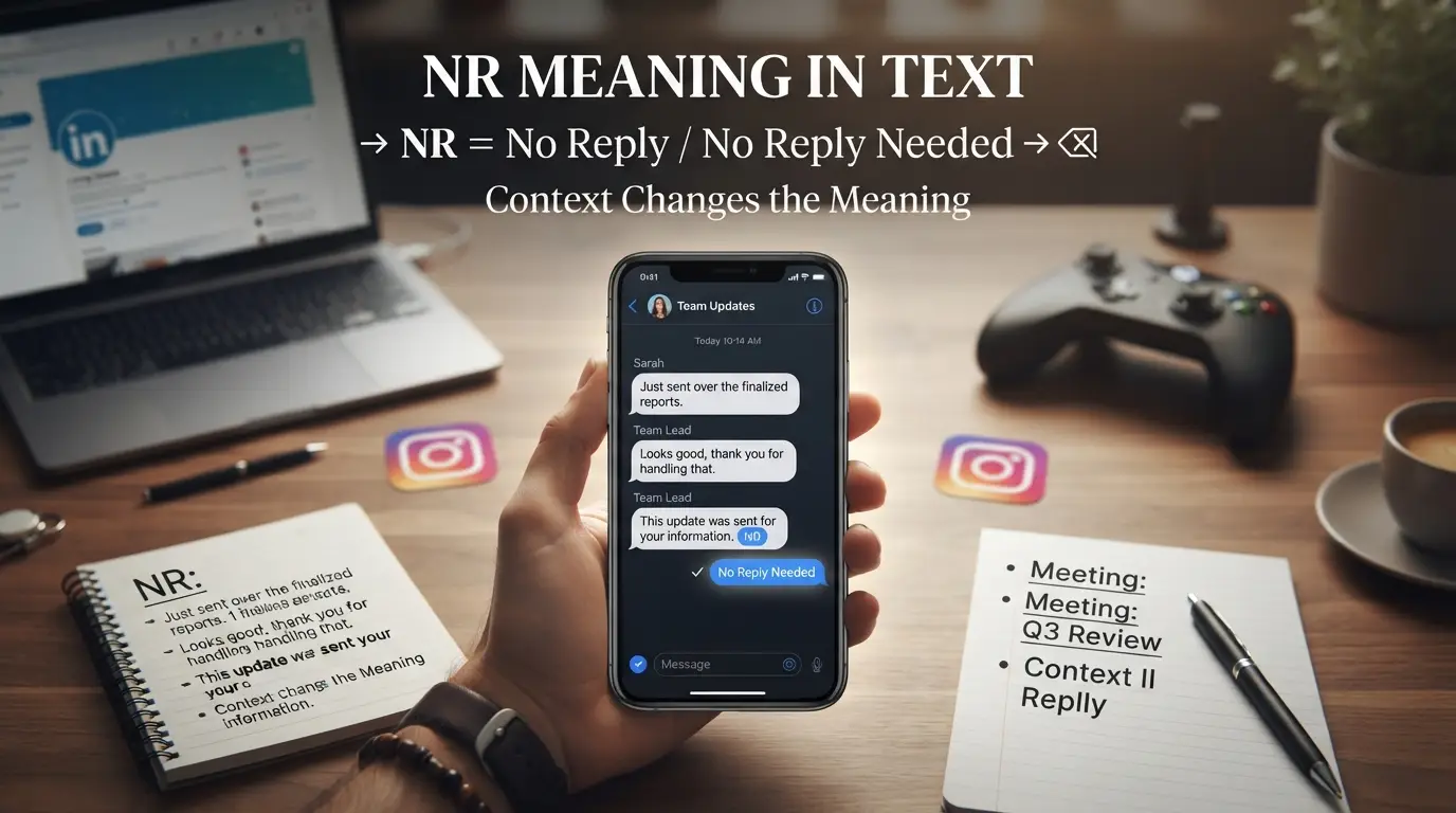 NR Meaning in Text