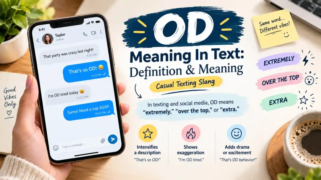 OD Meaning In Text: Definition & Meaning