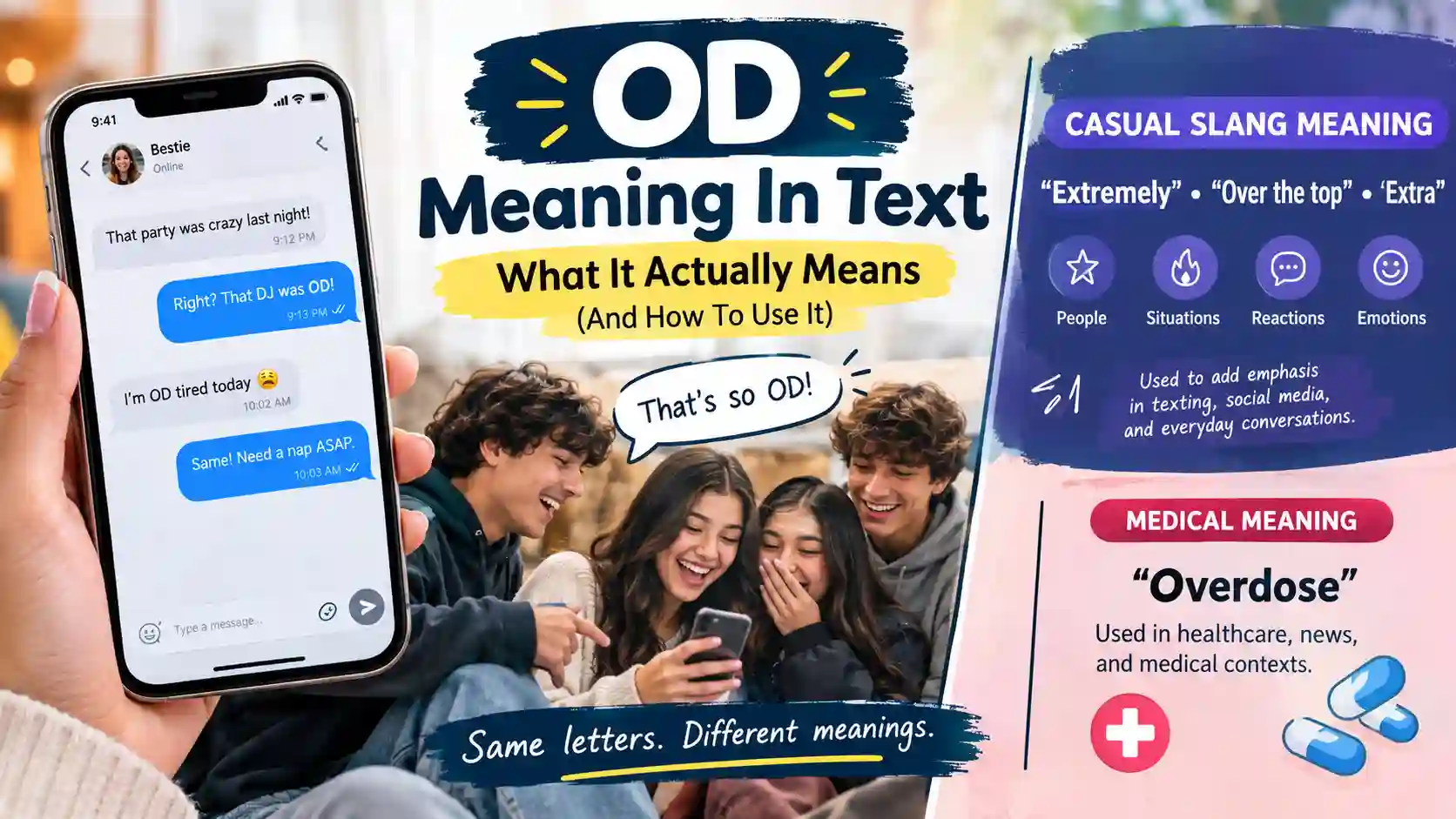 OD Meaning in Text
