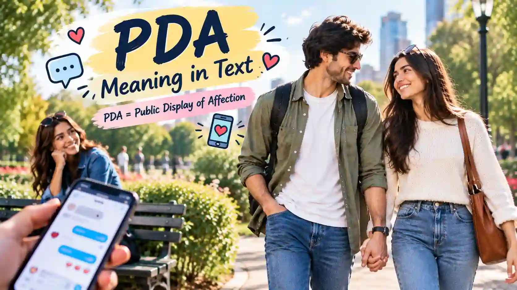 PDA Meaning in Text