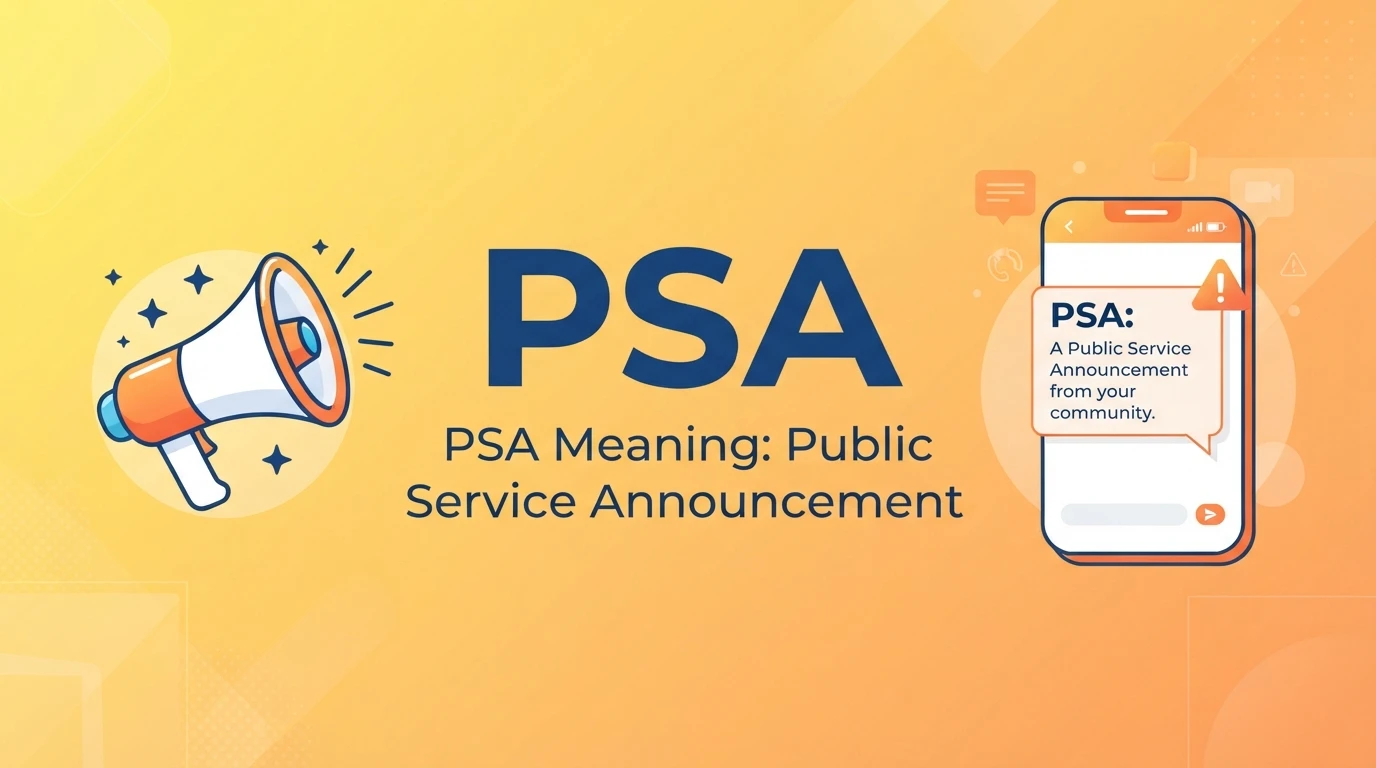 PSA Meaning in Text