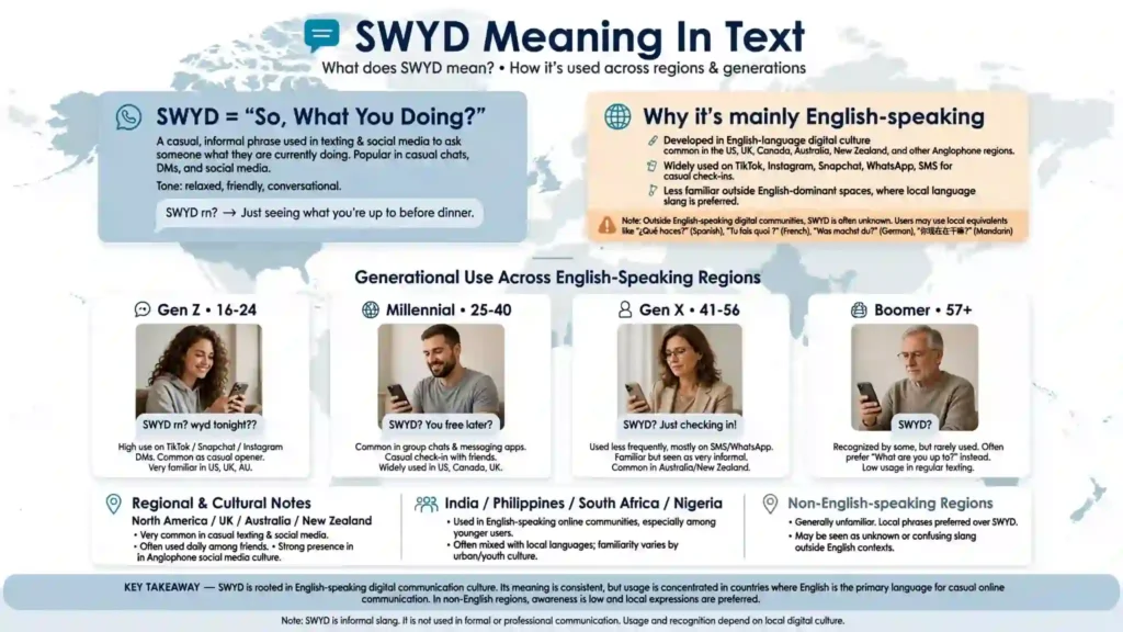 Regional & Cultural Differences in SWYD Meaning In Text