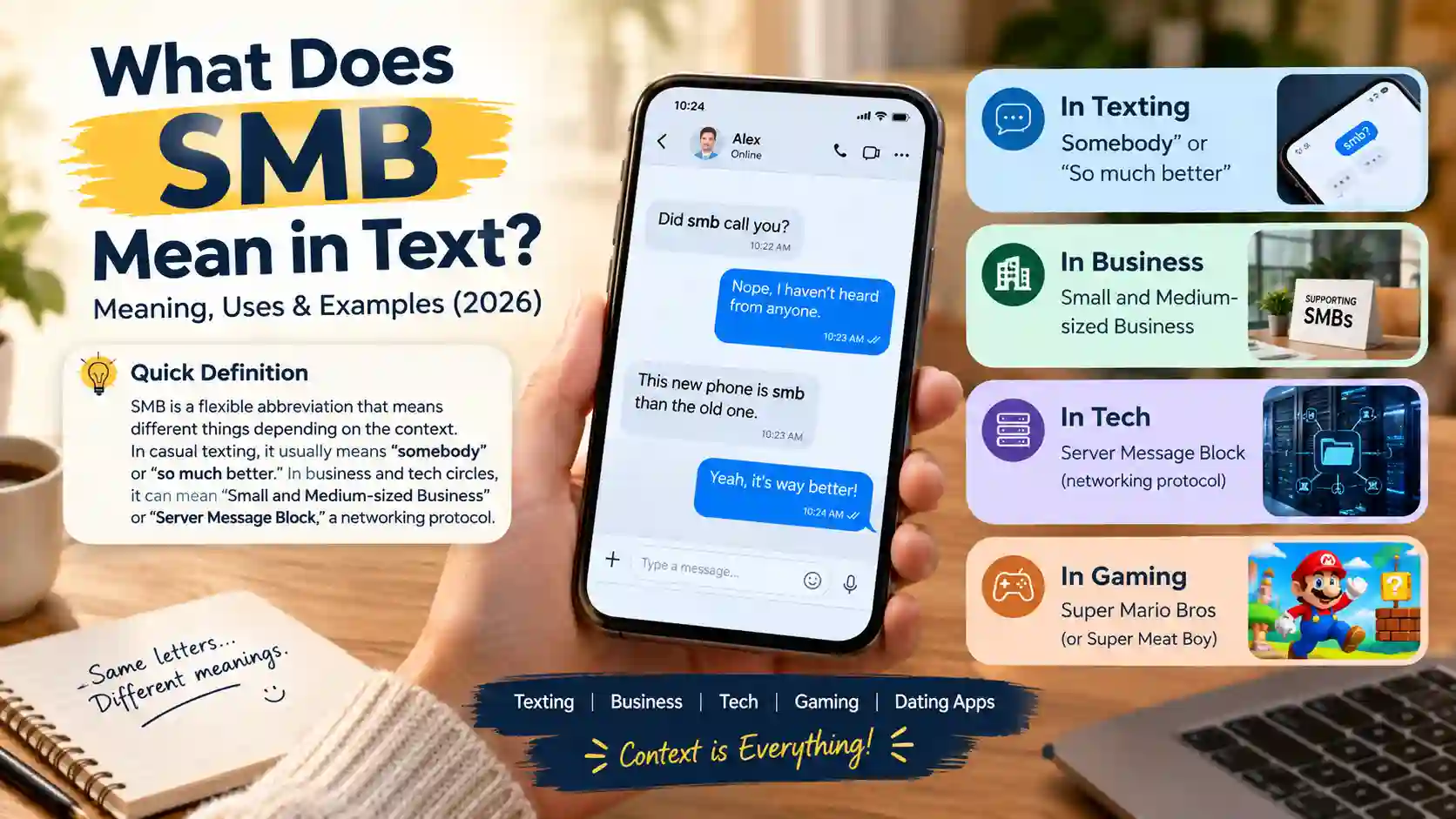 SMB Meaning in Text