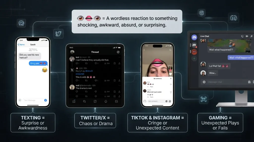 Understanding 👁👄👁 Meaning In Text Across Different Platforms