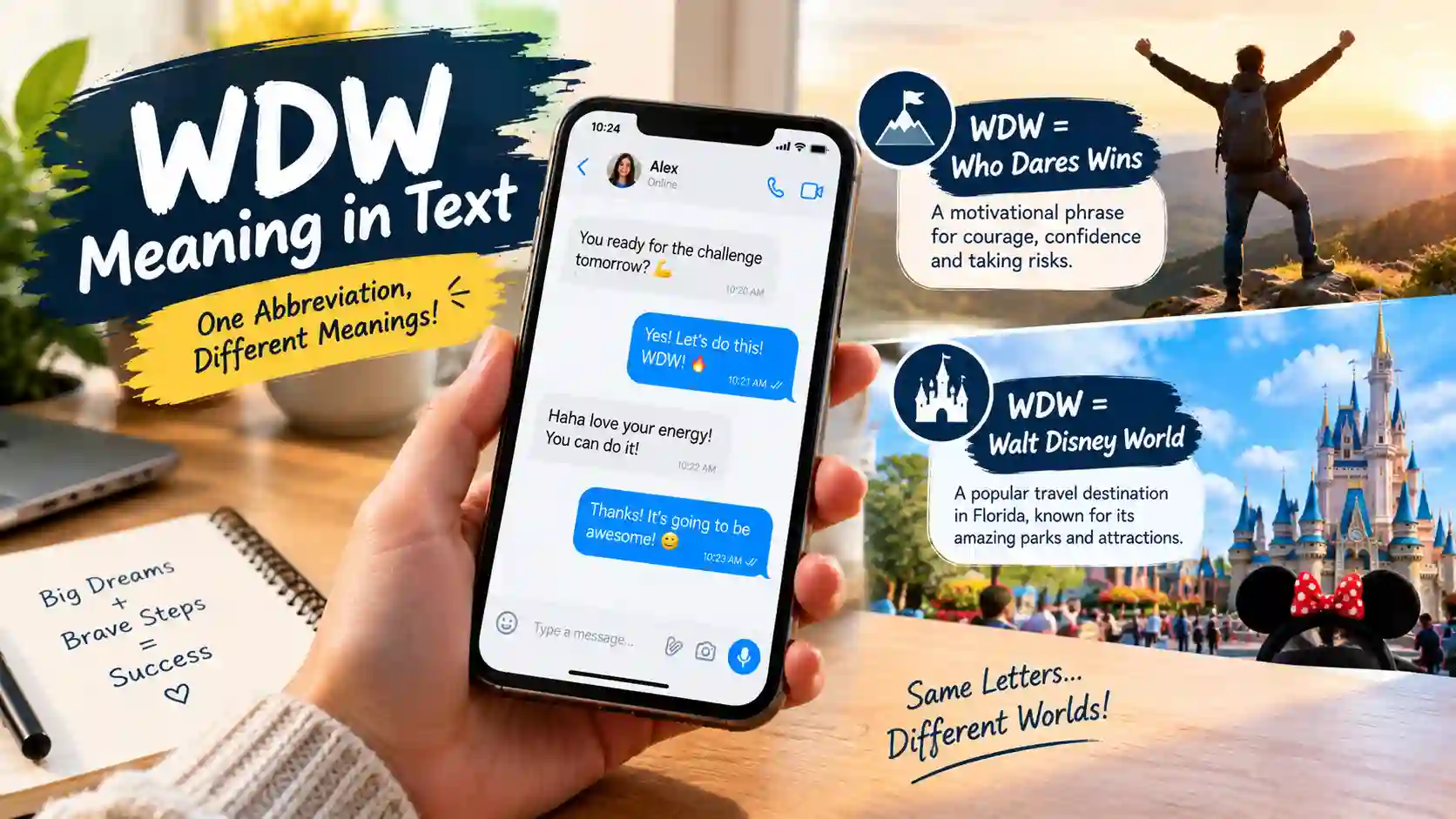 WDW Meaning in Text