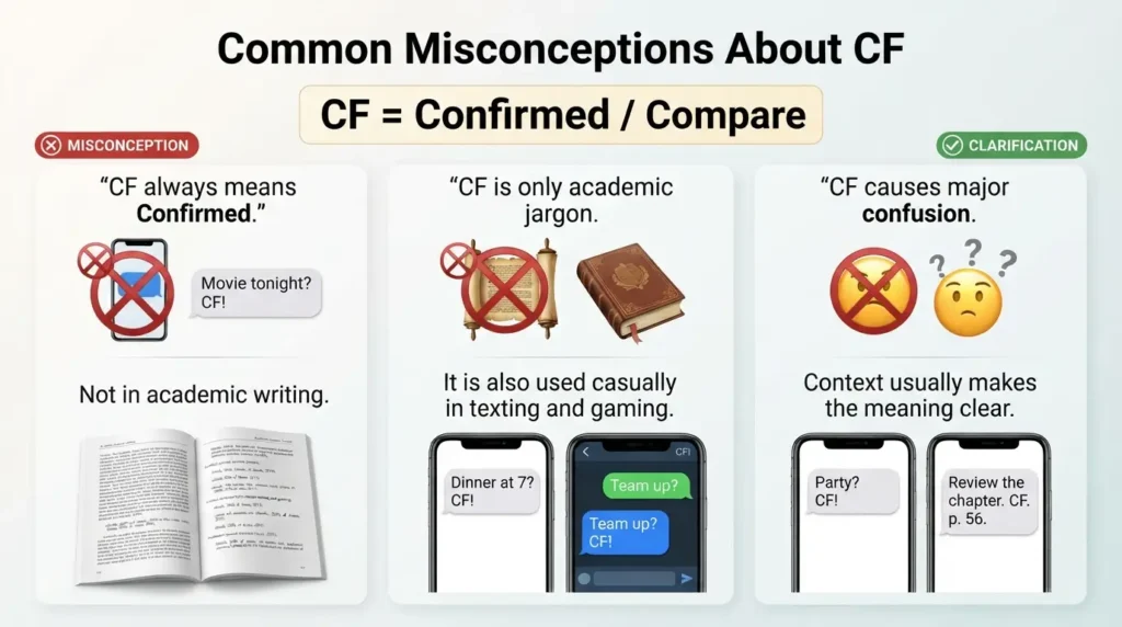 Common Misconceptions About CF Meaning
