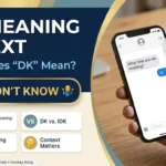 DK Meaning in Text