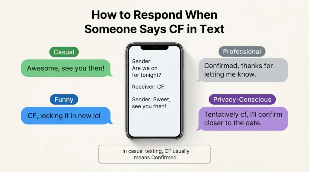 How to Respond When Someone Says CF in Text