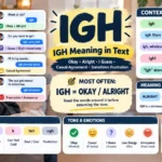 IGH Meaning in Text