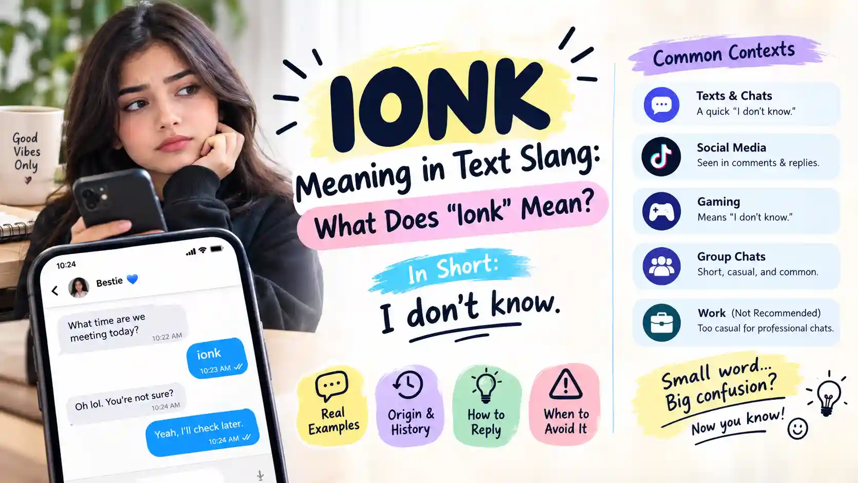 IONK Meaning in Text Slang