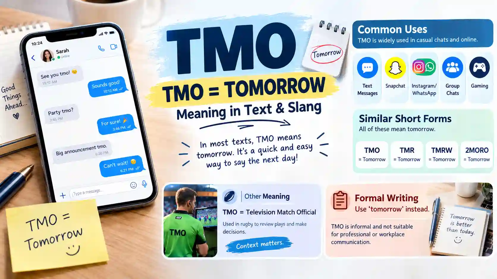 TMO Meaning in Text